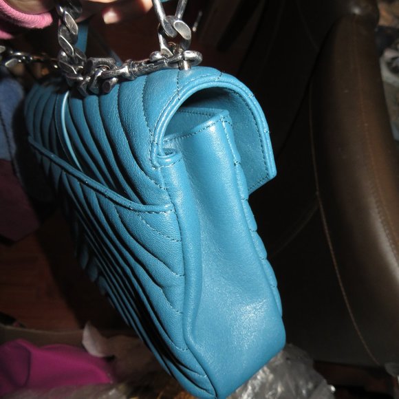 SAINT LAURENT Medium College Bag Peacock Green - Picture 10 of 17